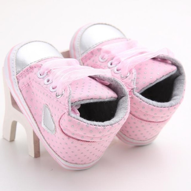 pink crib shoes
