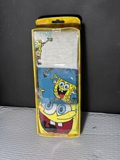 SpongeBob SquarePants 3-Pair Crew Socks Box Set Multi-Color Adult Size 8-12 Z77