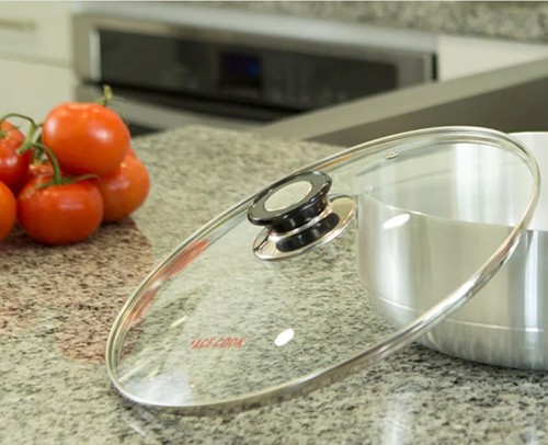 12.5" Replacement Tempered glass Lid for Fry Pan,Skillet, Heat Resistant Handle - Picture 4 of 4