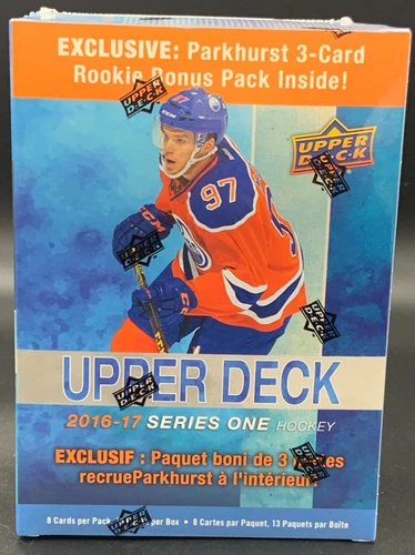 2016-17 Factory Sealed Upper Deck Hockey Series One Mega Box 13 Packs w/ 8 cards
