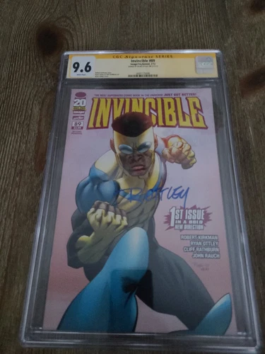 INVINCIBLE 89 CGC 9.6  BLUE SIGNATURE BY RYAN OTTLEY 