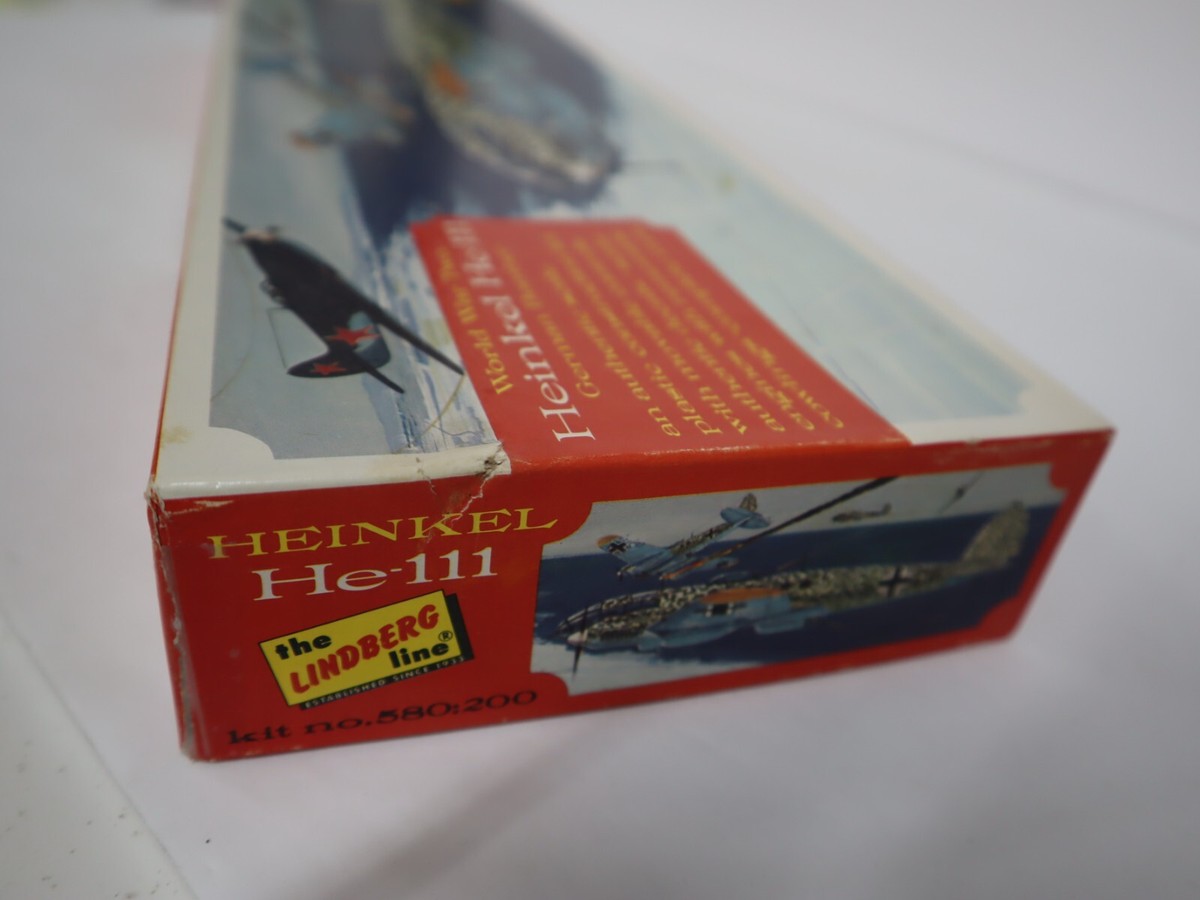 THE LINDBERG LINE VINTAGE HE-111 HEINKEL 1:64 MODEL KIT
