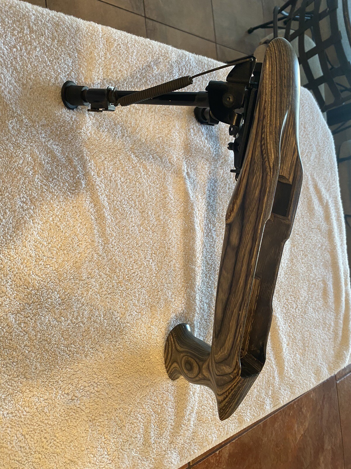 Ruger Charger PISTOL Laminate Grey Wood Stock With Harris Bipod eBay