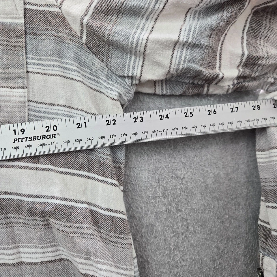 Sudadera BKE Hebilla Mujer XL Gris Rayas Cárdigan Con Capucha Bolsillos Broches a presión Foto 4 de 4