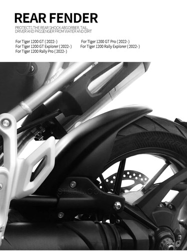 For Tiger 1200 GT Pro Explorer 2022 - Fender Extender Wheel Hugger Splash Guard - Picture 8 of 17