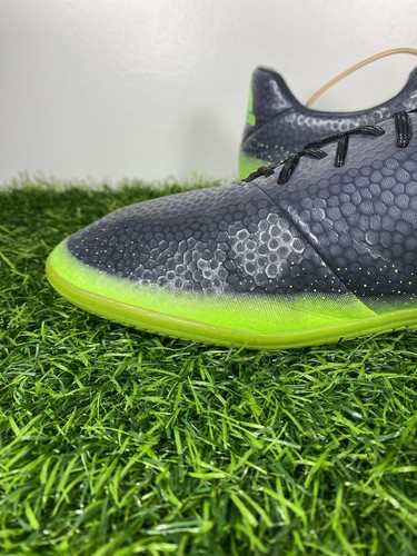Adidas Messi 16.3 Mens Size 13 Indoor Soccer Cleats Black Green Comfort AQ3522 - 第 12/18 張圖片