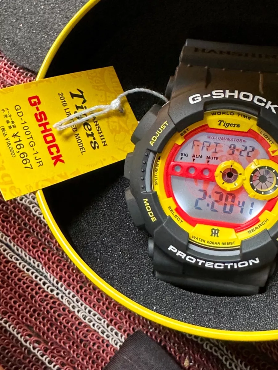 Zuivelproducten helikopter Verbinding verbroken New Casio G-Shock Hanshin Tigers GD-100TG Limited Edition Watch 2016 gd-100  rare | eBay