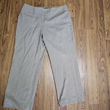 BRIGGS NEW YORK Womens Pants Slacks Brown Comfort Waist Sz 10 Petite