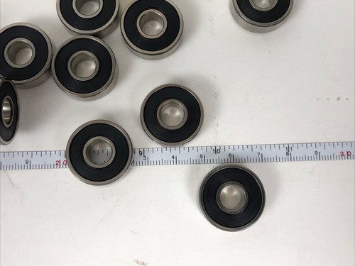 S608RS 8x22x7mm Stainless (10) Miniature Steel Ball Bearings Double Rubber Side - Picture 7 of 13