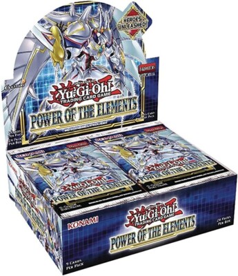Yugioh Power of the Elements Factory Sealed Booster Box Unlimited Yu-Gi-Oh!