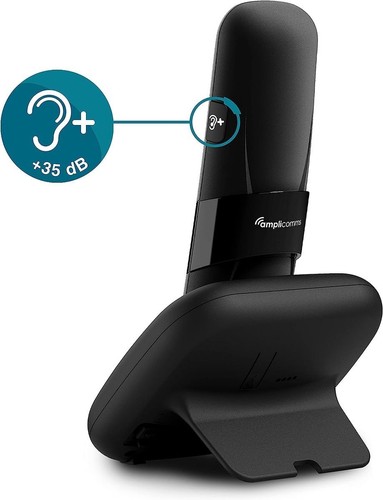 amplicomms BigTel 1502 Duo schnurloses DECT Großtasten Telefon, Zwei Mobilteile, - Zdjęcie 5 z 8