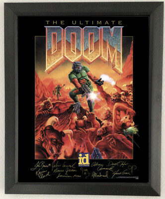 Doom Video Game Retro Classic Ultimate Wall Art Home Poster Print Framed 8 x 10