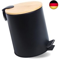 5L Kosmetikeimer Metall, Badezimmer MüLleimer Mit Deckel, MüLleimer Bad Mit Abse