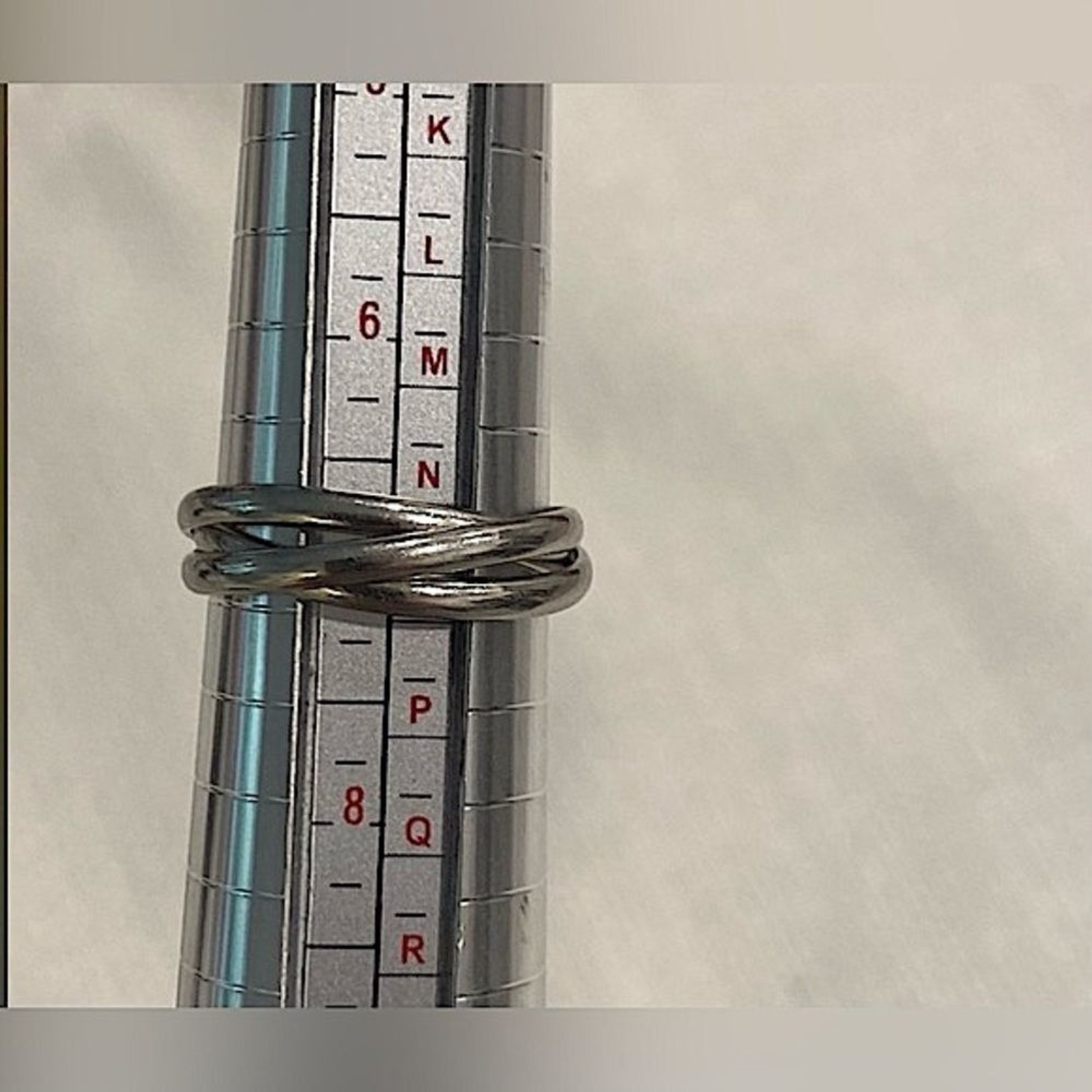 Interlocking Rolling Ring in Platinum, 6g Solid - Gem