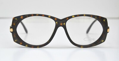 Cazal Vintage Eyeglasses- NOS - Model 327 - Col. 665-Gold & Black, Amber Dots