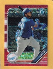 2019 Bowman Chrome Prospects Refractors Red Shimmer Keibert Ruiz 10/10 NM-MT+