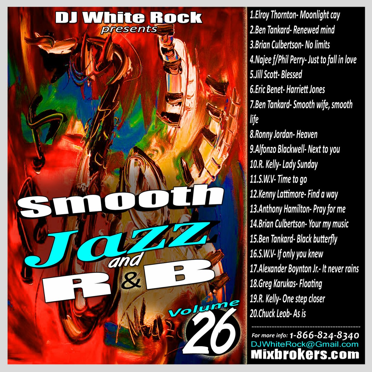 DJ White Rock Smooth Jazz and R&B 5 PK Bundle ( Vols. 26 - 30 ) | eBay