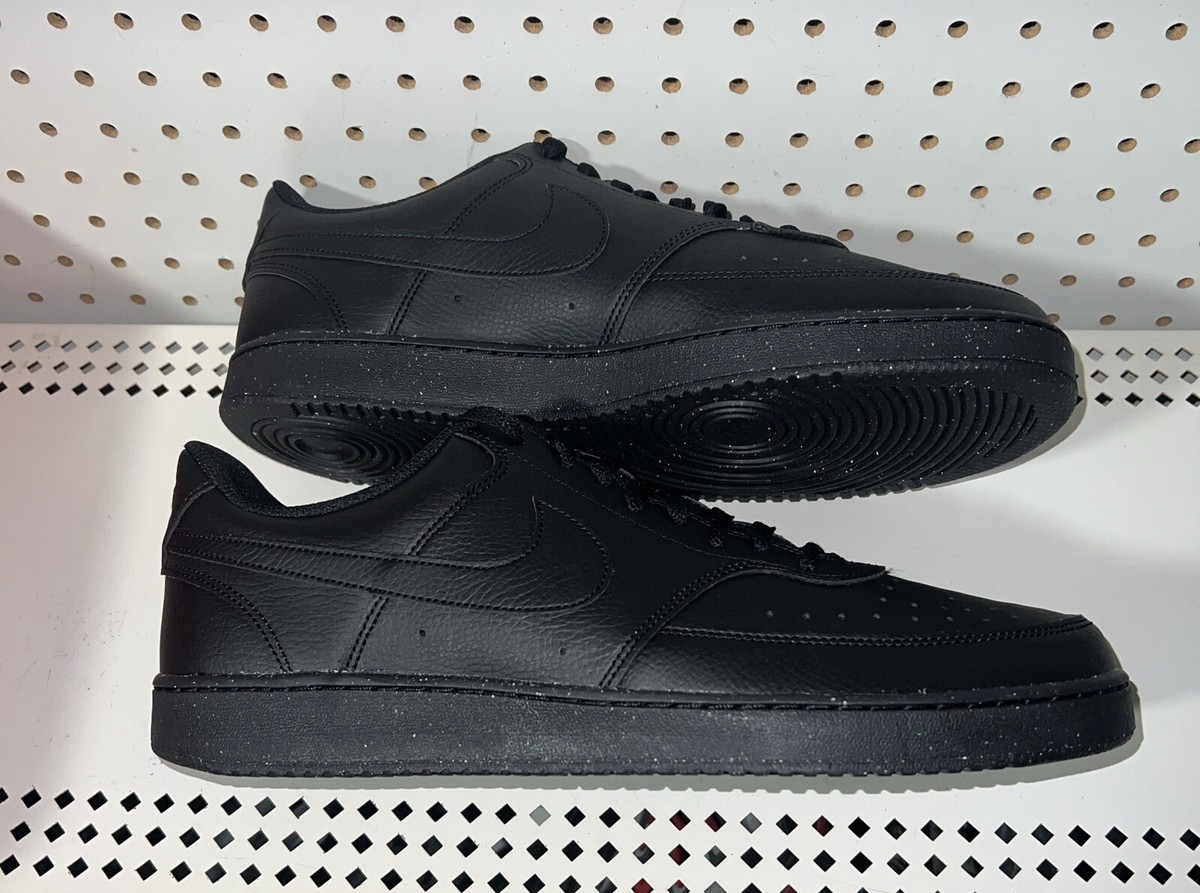 Nike Court Vision Lo NN Mens Athletic Shoes Sneakers Size 13 Triple Black Nike Court Vision Low Triple Black | eBay main image 4
