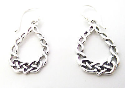Sterling Silver 925 Celtic Cross Earrings Butterfly Fastening Gift Boxed UK