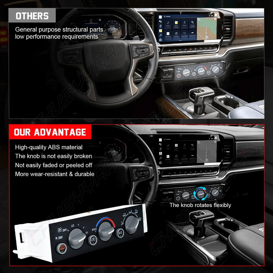 Módulo de control climático de aire acondicionado para 1996-1999 GMC K1500 Suburban 599-006 Foto 3 de 4