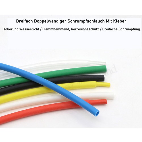 1.6mm~15.4mm Schrumpfschlauch 3:1 Heat Shrink Tubing Kleber Klebstoff Gefüttert - Picture 10 of 12