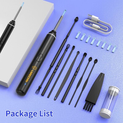 Ear Cleaner with 1920P Camera: 8-Pc Earwax Removal Tool Kit for Smartphones