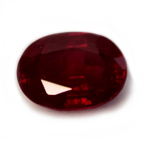 Dark Red Pink Lab Created Ruby with Flaws, Cut and Size Choice - Picture 2 of 3