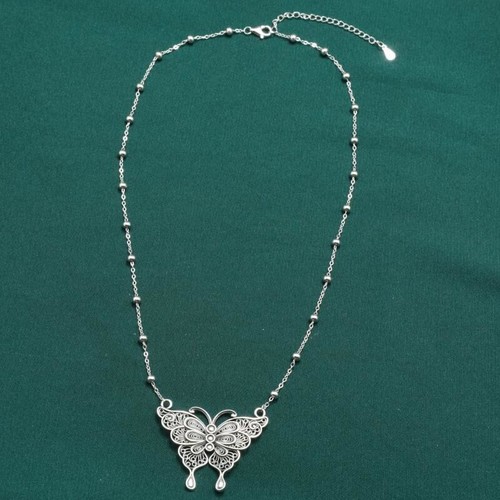 L22 Anhänger Kette Collier Schmetterling Sterling Silber 925 - Bild 3 von 6