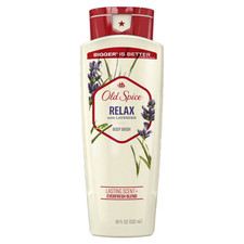 Old Spice Men's Body Wash Relax with Lavender, All Skin Types, 18 Fl Oz NEW