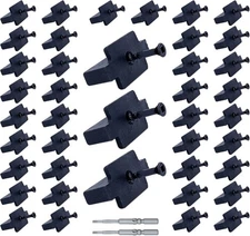 100 Pack Hidden Deck Fasteners for Composite Decking Boards - Nylon Polymer