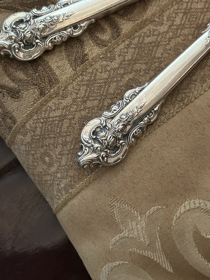 3 cuchillos barrocos grandes vintage de plata de ley Foto 4 de 4