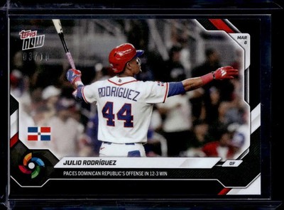 2026 Topps Now World Baseball Classic #WB7 Julio Rodriguez Black Foil #d /10 WBC