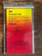 3M ScotchCode SPB-01 Preprinted Wire Marking Marker Book