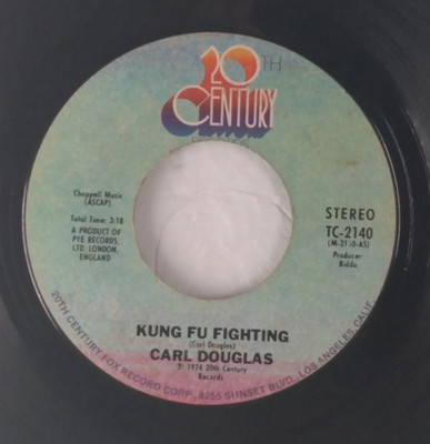 Carl Douglas   Kung Fu Fighting / Gamblin' Man - 1974 20th Century Records