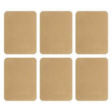 6Pcs Iron-on Patches Mending Fabric Repair Patch for Cloth, 5x4 Inch Light Brown