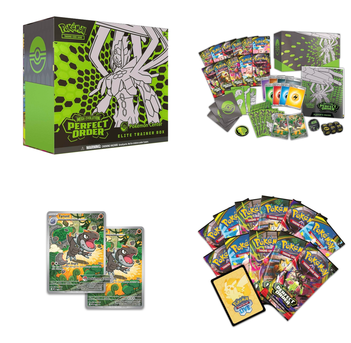 Pokemon TCG Pokemon Center Perfect Order ETB + Booster Bundles