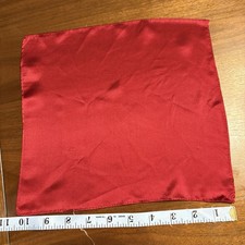 Pocket Square 100 Silk Hand Made 10  X 10  Unbranded Excellent Condition