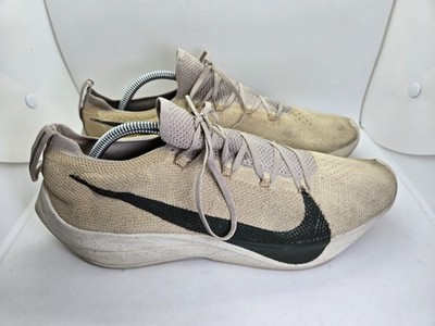 Nike Vapor Street Flyknit String Shoes Mens 11.5 Beige Running Athletic Sneakers