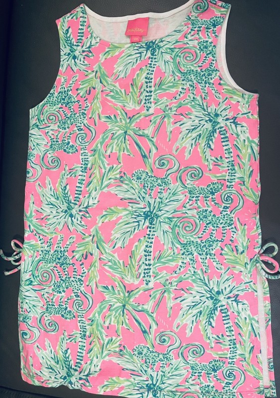 Lilly Pulitzer Girls 8-10 Dress Hangin Around Prosecco Pink