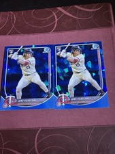 2025 Bowman Chrome Sapphire #61 Luke Keaschall RC Minnesota Twins Lot Of 2