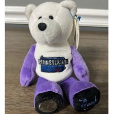 Limited Treasures Pennsylvania State Coin Bear Plush With Swing Tg