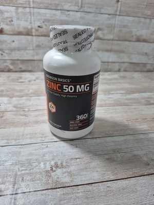 Zinc 50mg, Bronson Basics 360 Count  High Potency