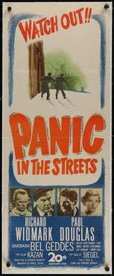 PANIC IN THE STREETS 1950 Original Insert Movie Poster Film Noir Richard Widmark