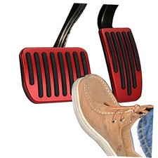 Foot Pedal Pads Set for Model 3 Model Y 2016-2025, Auto Aluminum Pedal Red