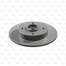 Rotores de disco de freno trasero para Citroen C4, Peugeot 307 Juratek CIT128C