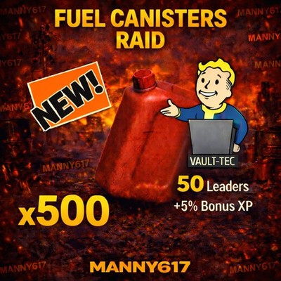 Fallout 76 PS4 / PS5   XP BUNDLE | 25x LEADER BOBBLEHEADS + 500x FUEL CANISTERS