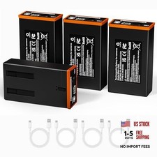 4-Pack 5000mAh Replacement Battery Pack for Cellular Trail Cameras 4Pack