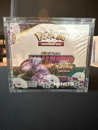 2019 Pokemon Sun & Moon Unified Minds Booster Box with Acrylic Case
