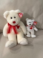 Matching Set of TY Beanie Buddy and Beanie Baby Valentino The Valentine Plush