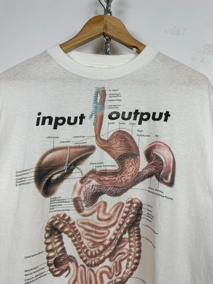 1994 Vintage Input Output Anatomic Medical Digestive System T-Shirt Size XL View 5